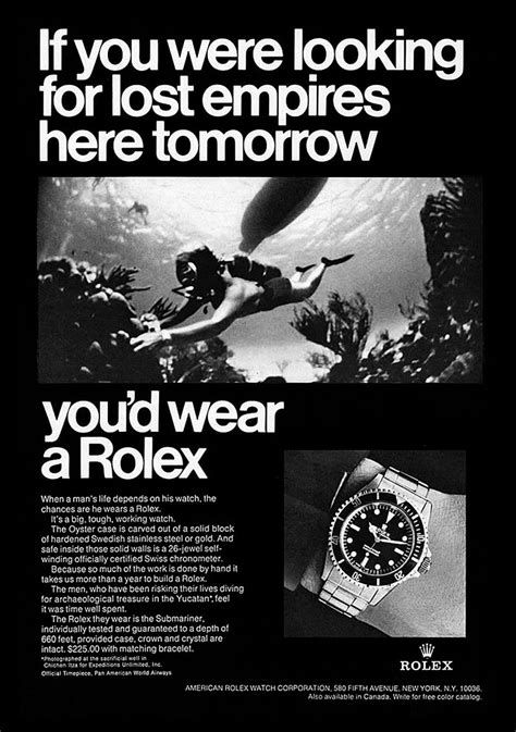 rolex submariner advertisement